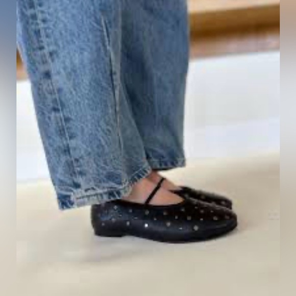 Seychelles|Anthropologie Black studded embellished round toe flats,boho NWT•••7W - Picture 12 of 12